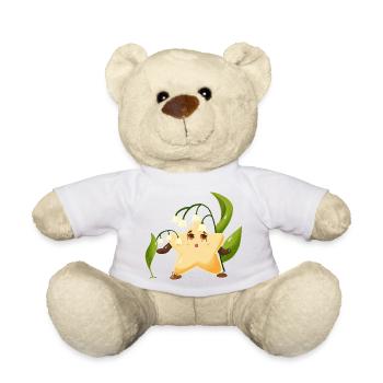 Twinki l'étoile découvre le joli muguet  - Nounours - blanc - Devant