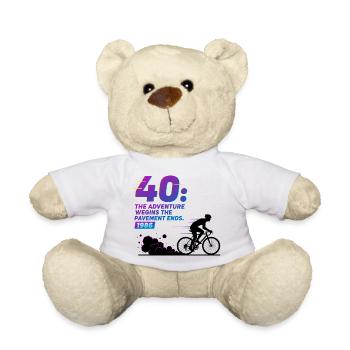 Tee d’aventure de gravier pour le 40e anniversaire - Nounours - blanc - Devant