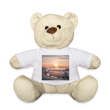 Guten Morgen im Schnee - Teddy - Weiß - Vorne