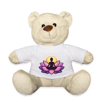 Sonnenaufgang Lotus Meditation - Teddy - Weiß - Vorne