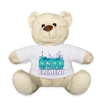 Professeur – L’élément le plus cool | Thème de la chimie - Nounours - blanc - Devant