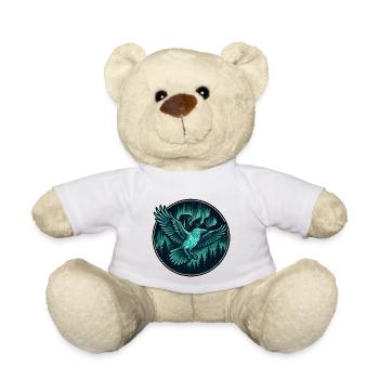Rabe im Nachtwald-Emblem - Teddy - Weiß - Vorne