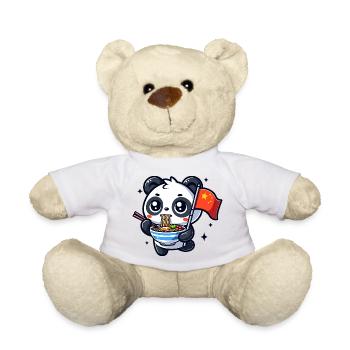 Nouilles aux nouilles d’ours panda Drapeau chinois Ramen Asia Bowl - Nounours - blanc - Devant