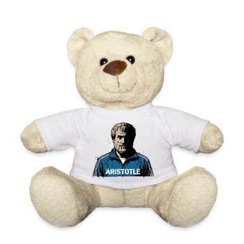 Aristoteles' Straßenkluges Porträt - Teddy - Weiß - Vorne