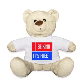 Sois gentil, c’est une déclaration de gentillesse gratuite qui dit - Nounours - blanc - Devant
