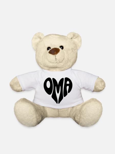 Oma - Teddy - Weiß