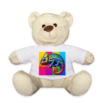 chameleon - Teddy Bear - white - Front