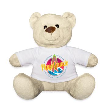 Playa Grande in Costa Rica Surfing Sunset - Teddy Bear - white - Front