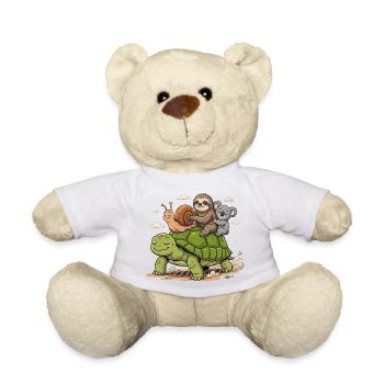 Turtle Snail Sloth Koala Anti-Stress - Teddy Bear - white - Front