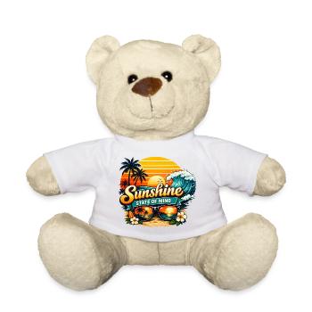 Sunshine State of Mind – Sommer, Sonne & Beach Vib - Teddy - Weiß - Vorne