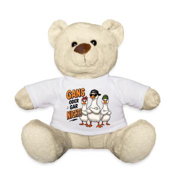  Gans Oder Gar Nicht Lustige Coole Gänse Gang Für - Teddy - Weiß - Vorne