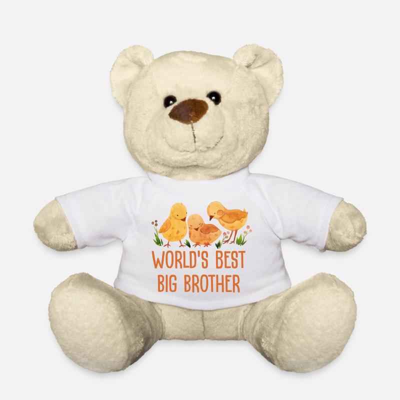 World's Best Big Brother - Teddy Bear - white