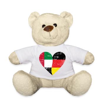 Cœur utilisé par l’Allemagne des Émirats arabes unis - Nounours - blanc - Devant