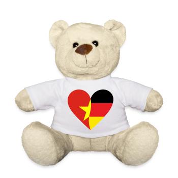 Vietnam Germany Heart - Teddy - Weiß - Vorne