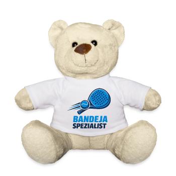 Bandeja Spezialist Padel Motiv - Teddy - Weiß - Vorne