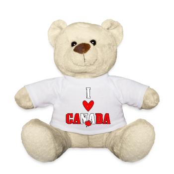 Ich liebe Kanada, stolz, kanadisches Herz Kanada, - Teddy - Weiß - Vorne
