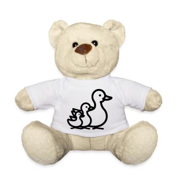 famille canard - Nounours - blanc - Devant