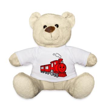 Train children - Teddy Bear - white - Front