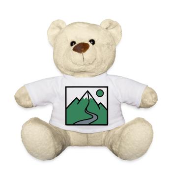 Mountain Landscape Hiking Hiking Mountaineers - Teddy Bear - white - Front