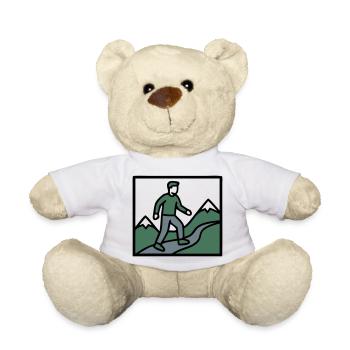 Wanderer Berge Bergsteigen Wandern Wandergruppe - Teddy - Weiß - Vorne