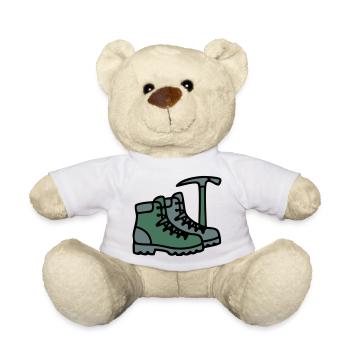 Wanderschuhe Eispickel Bergsteiger Alpen Wanderer - Teddy - Weiß - Vorne