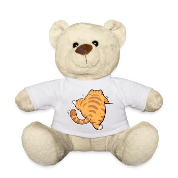 Rückansicht getigertes Kätzchen - Teddy - Weiß - Vorne