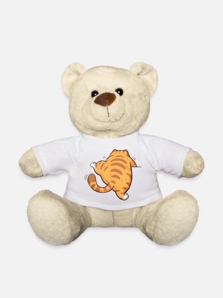 Rückansicht getigertes Kätzchen - Teddy - Weiß