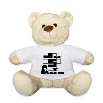 Laufen und Japanisch - Teddy - Weiß - Vorne