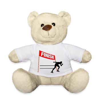 Skating Finish Custom - Teddy Bear - white - Front