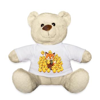 Fuchs mit Kükenfreuden - Teddy - Weiß - Vorne
