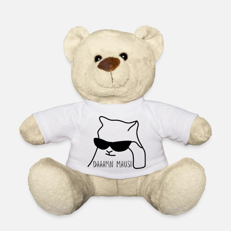 damn Mausi - Teddy - Weiß