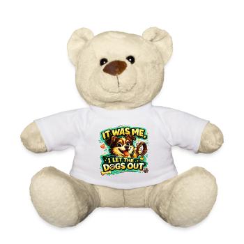 C’était moi, j’ai laissé sortir Déclaration drôle d’amour - Nounours - blanc - Devant