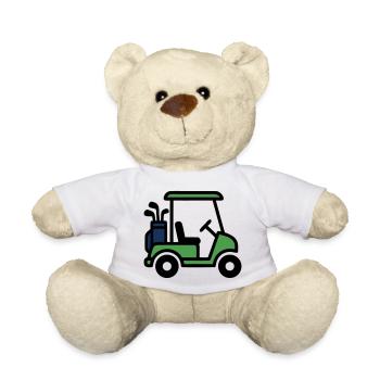Voiturette de golf Voiture de golf Club de golf Hommes - Nounours - blanc - Devant