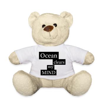 L’océan me vide l’esprit - Nounours - blanc - Devant