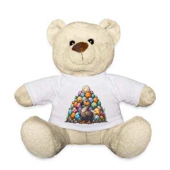 La colline colorée des œufs de dodo - Nounours - blanc - Devant