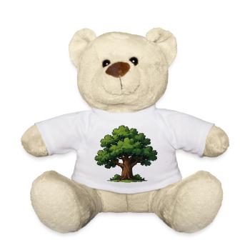 Old tree in the scent of the forest - Teddy Bear - white - Front