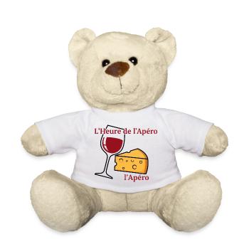 L'Heure de l'Apéro Vin et Fromage - Nounours - blanc - Devant