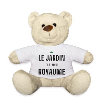 Le Jardin Est Mon Royaume - Nounours - blanc - Devant