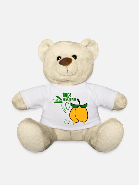 Zitronen - Teddy - Weiß