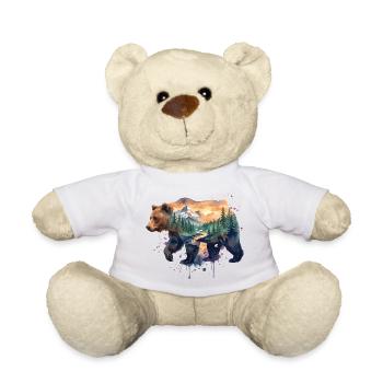Randonnée - Aventure en plein air - Landscape Bear - Nounours - blanc - Devant