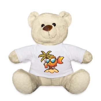Goldfisch Sommer Palme - Teddy - Weiß - Vorne