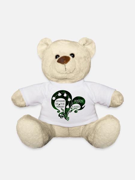 Toxic Woodland Beauty – Vintage Lily of the Valley - Teddy Bear - white