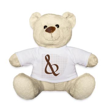 Motif d’étanche et marron - Nounours - blanc - Devant