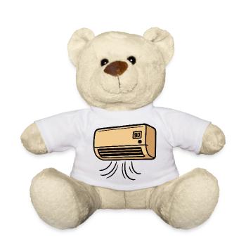 AC retro cartoon with paws - Teddy Bear - white - Front