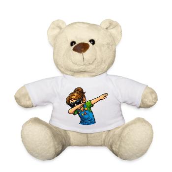 Dabbing Kindergärtnerin - Teddy - Weiß - Vorne