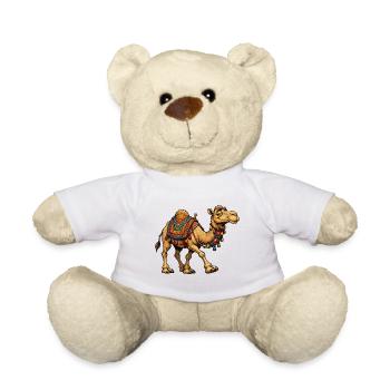 Colorful Camel with Tassel Jewelry - Teddy Bear - white - Front