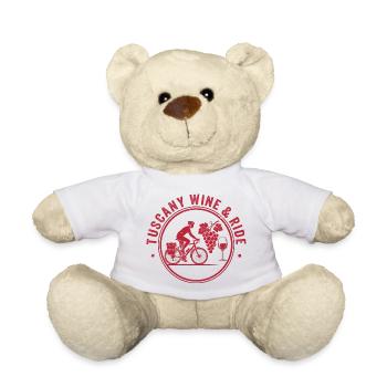 Tuscany Wine & Ride Vintage-Stempel - Teddy - Weiß - Vorne