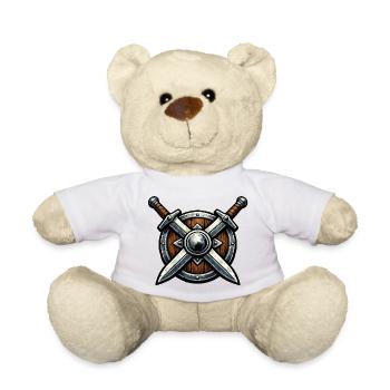 Kreuzklingen Schildemblem - Teddy - Weiß - Vorne