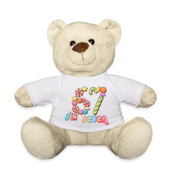 67 meme Candy Carousel Whimsy - Teddy Bear - white - Front