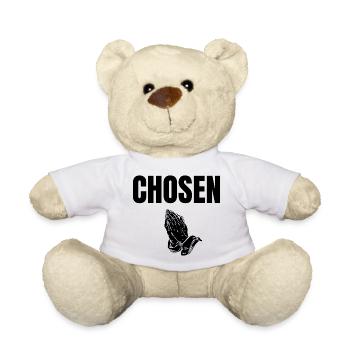 CHOSEN Praying Hands Streetwear Faith Design - Teddy Bear - white - Front